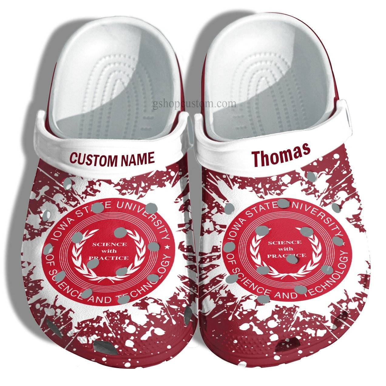 Iowa State University Graduation Gifts Croc Crocss Clog Shoes Customize – Admission Gift Crocss Clog Shoes