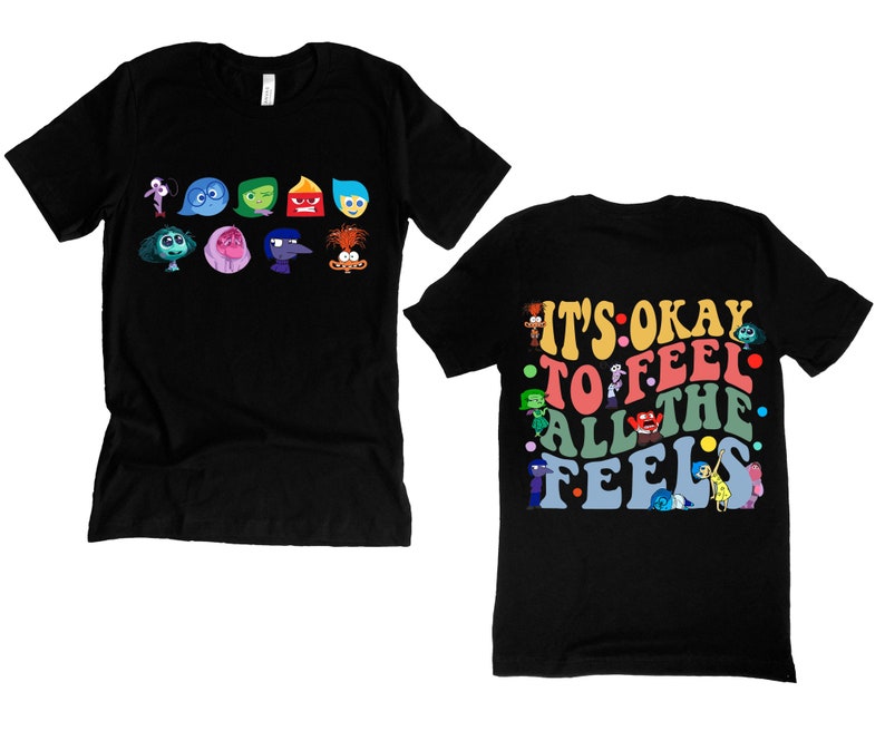 It’s Okay To Feel All The Feels Shirt, Mental Health Sweatshirt, Inclusion Shirt, Speech Therapy Tee, Disney Inside Out T-Shirt, Disney Gift