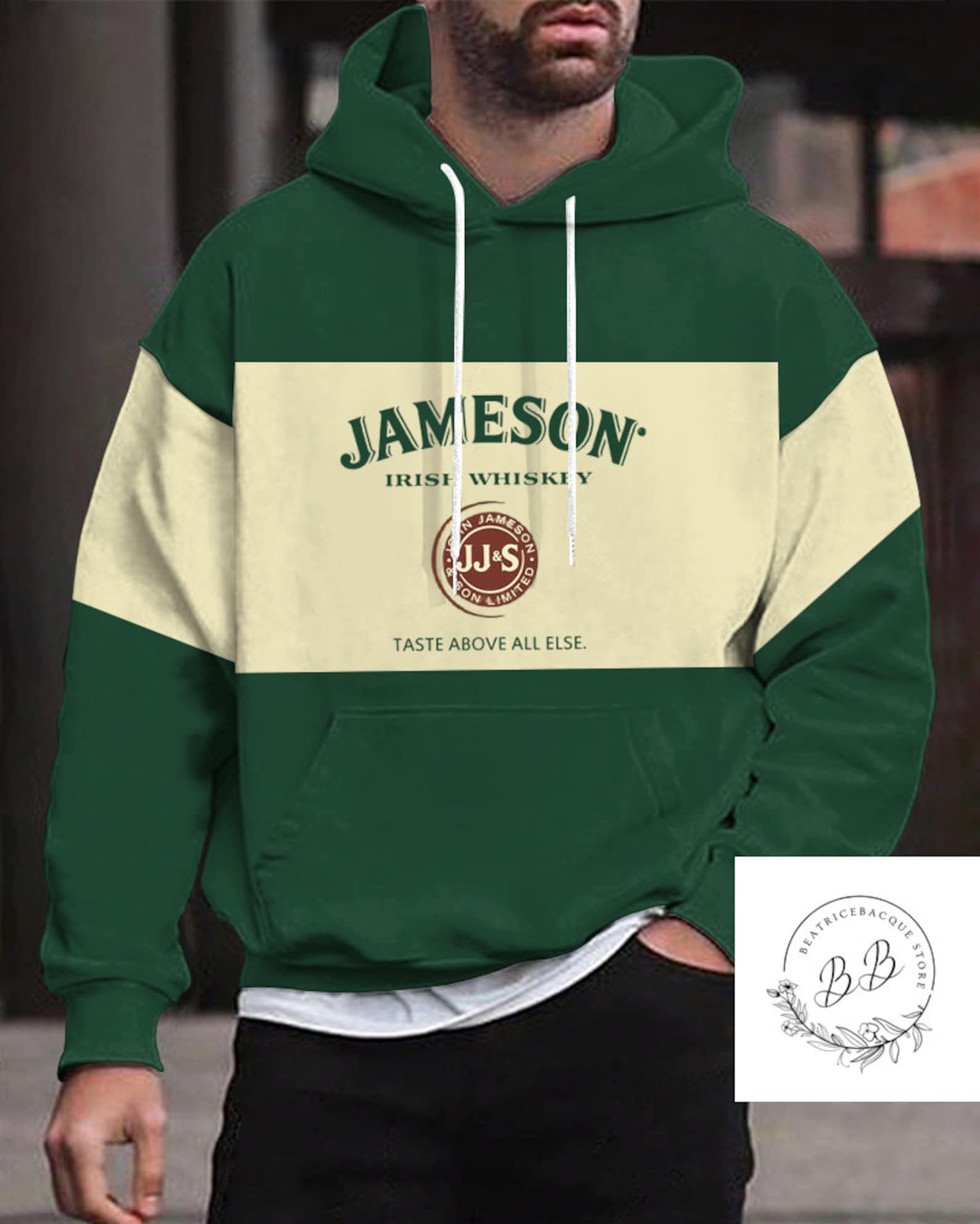 Jameson Hoodie, Jameson Whiskey Hoodie, Irish Whiskey Zip Hoodie, Whiskey Hoodie, Jameson Lover Shirt, Irish Whiskey Gift