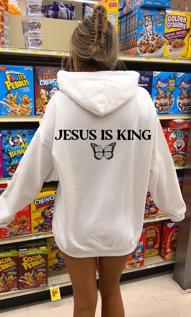 Jesus Is King Hoodie Christian Hoodie Jesus Hoodie