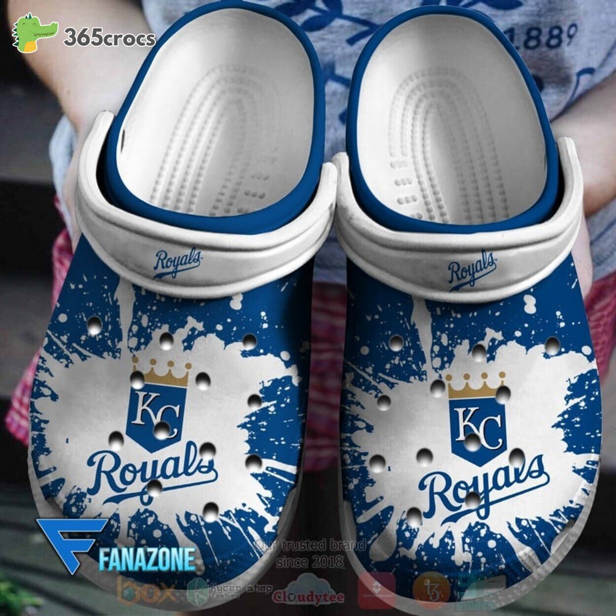 Kansas City Royals MLB Sport Crocss Clogs Shoes Comfortable
