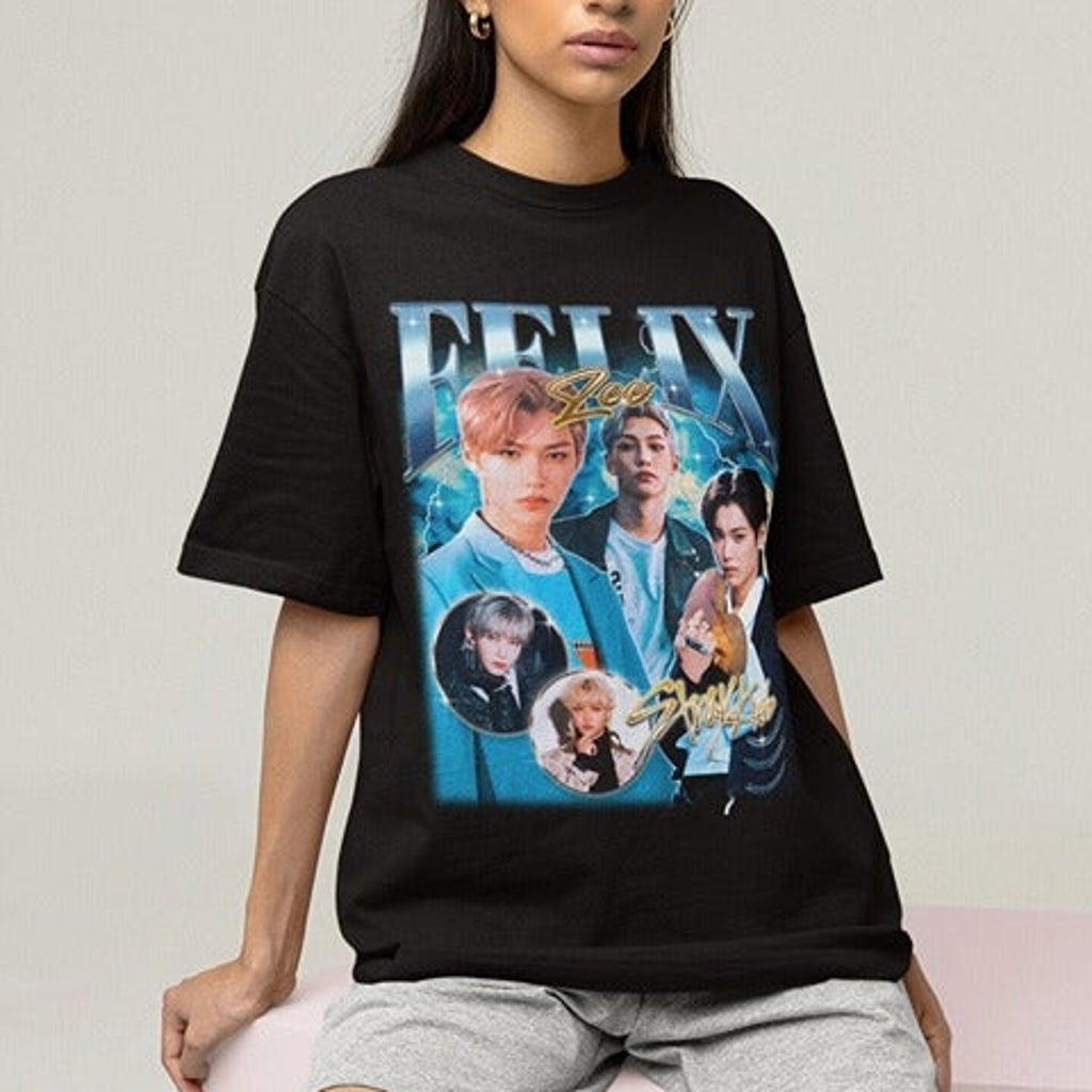 Kpop Stray Kids Felix Retro T Kpop Him Skz Shirt