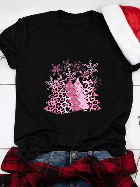Leopard Christmas Tree Pink Print Cr … fashionstation