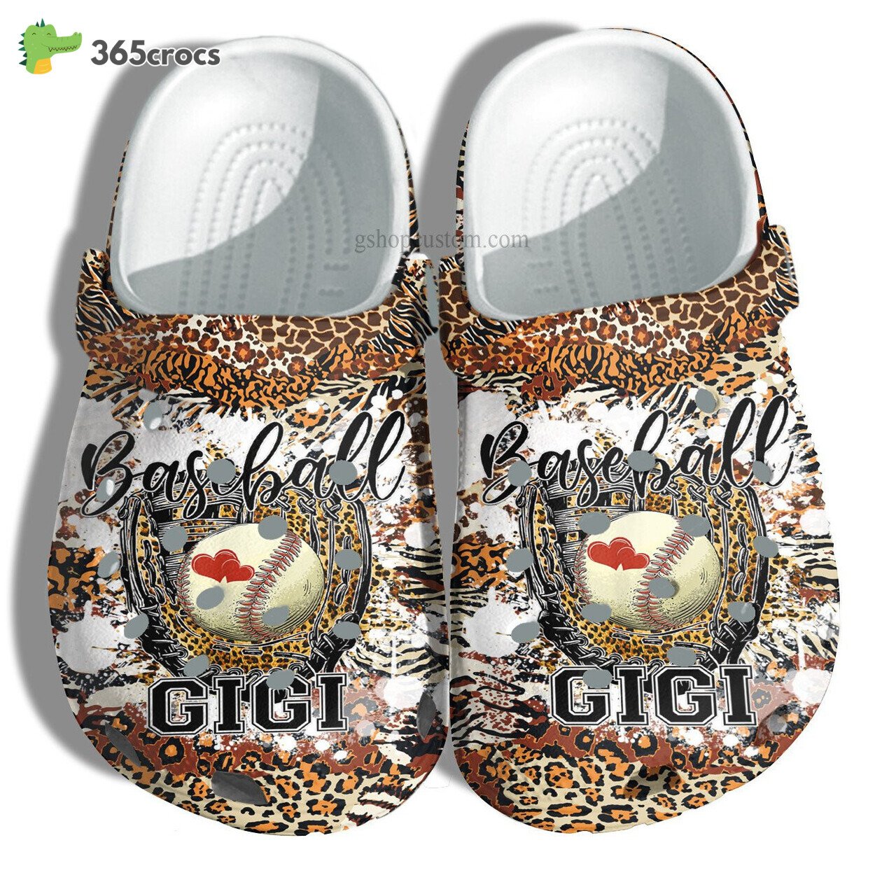 Leopard Skin Baseball Gigi Shoes Gift For Grandma Grandma Shoes Croc Clogs Mother’s Day