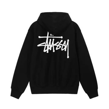 Logo Black Stussy Hoodie