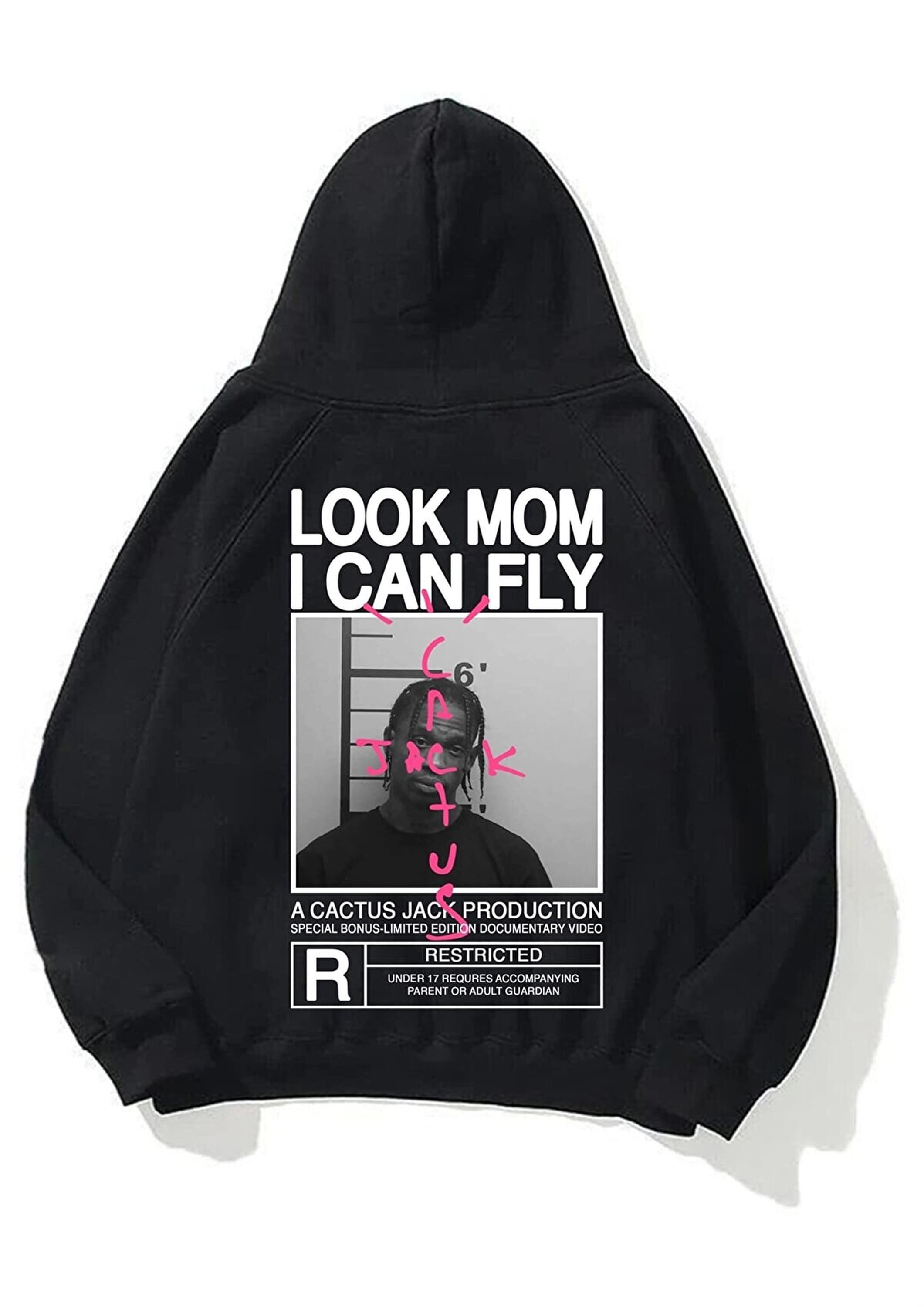 Look Mom I Can Fly Hoodie, Unisex Ov … fashionstation