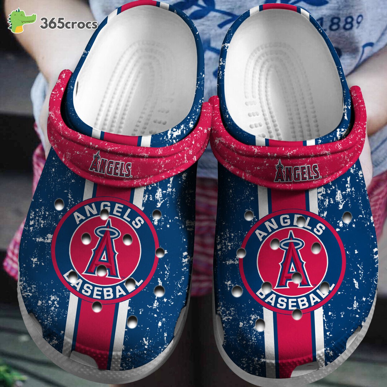 Los Angeles Angels Baseball Team Inspired Clogs Step with Heavenly Team Spirit