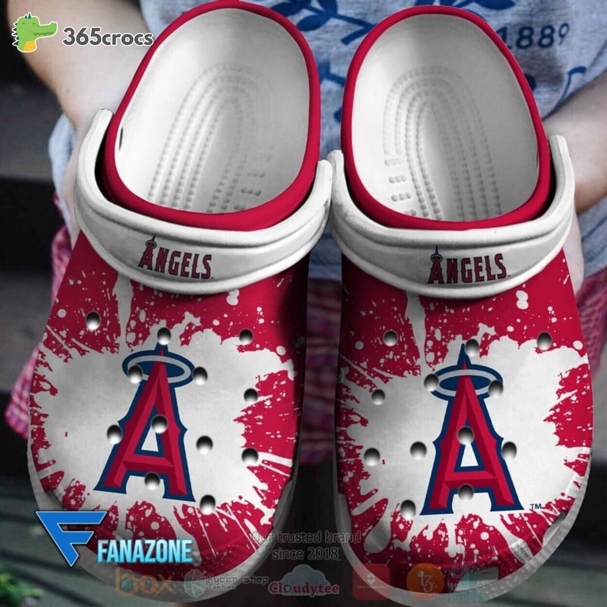 Los Angeles Angels MLB Sport Crocss Clogs Shoes Comfortable