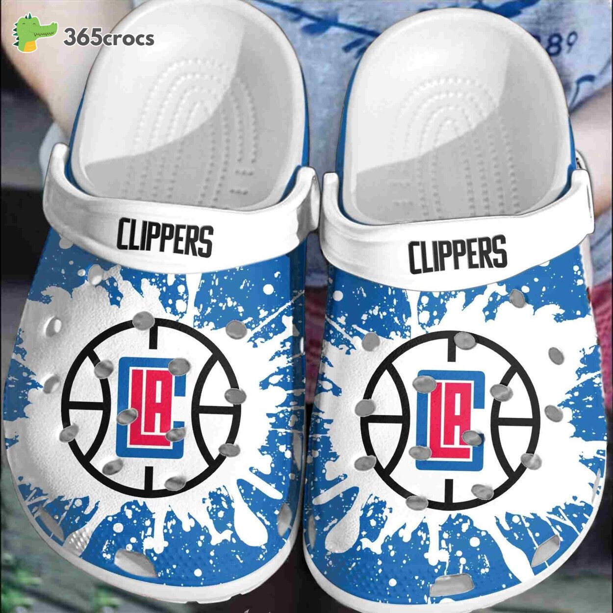 Los Angeles Clippers Basketball Club Clogs Crocss Shoes Comfortable