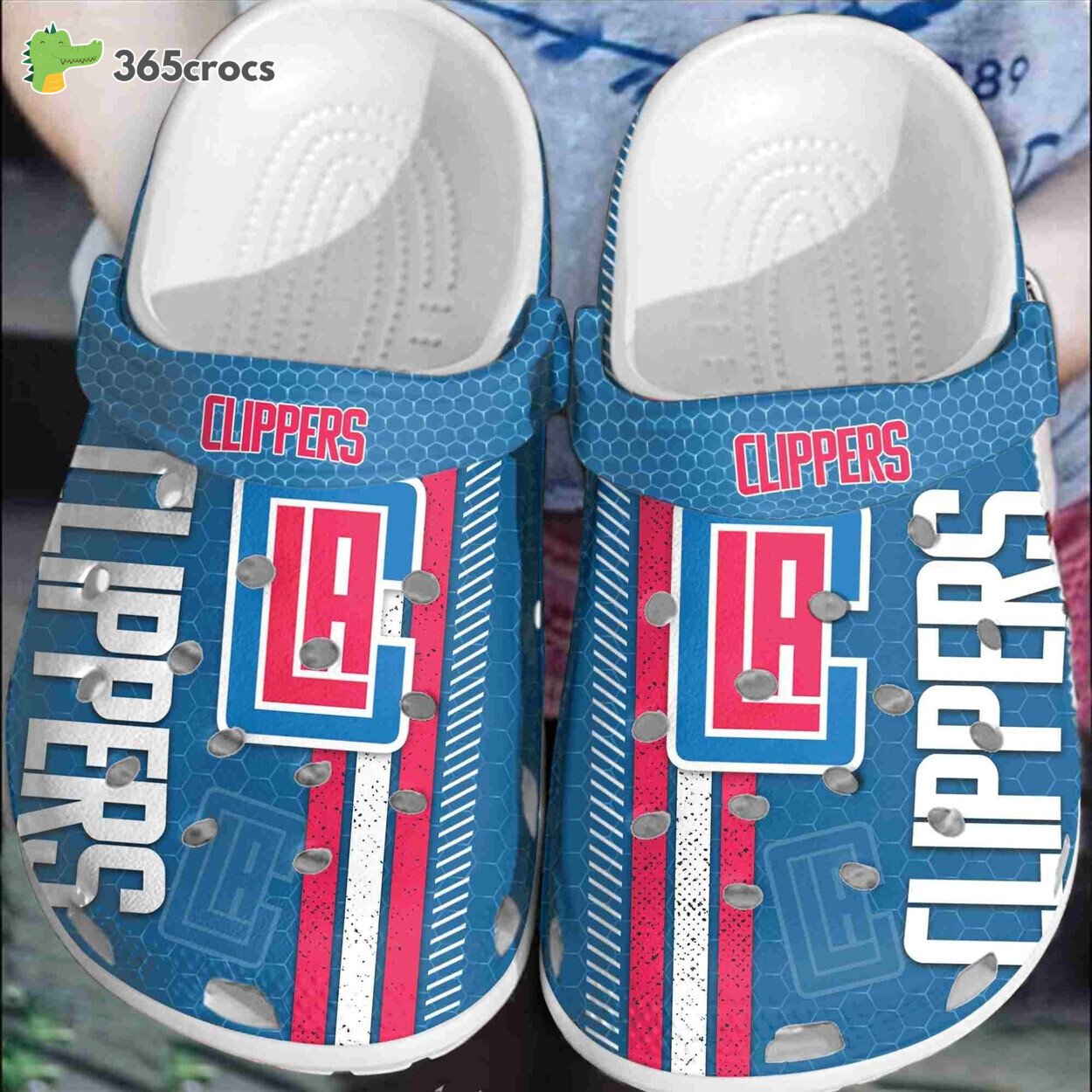 Los Angeles Clippers Basketball Club Clogs Shoes Comfortable Crocss