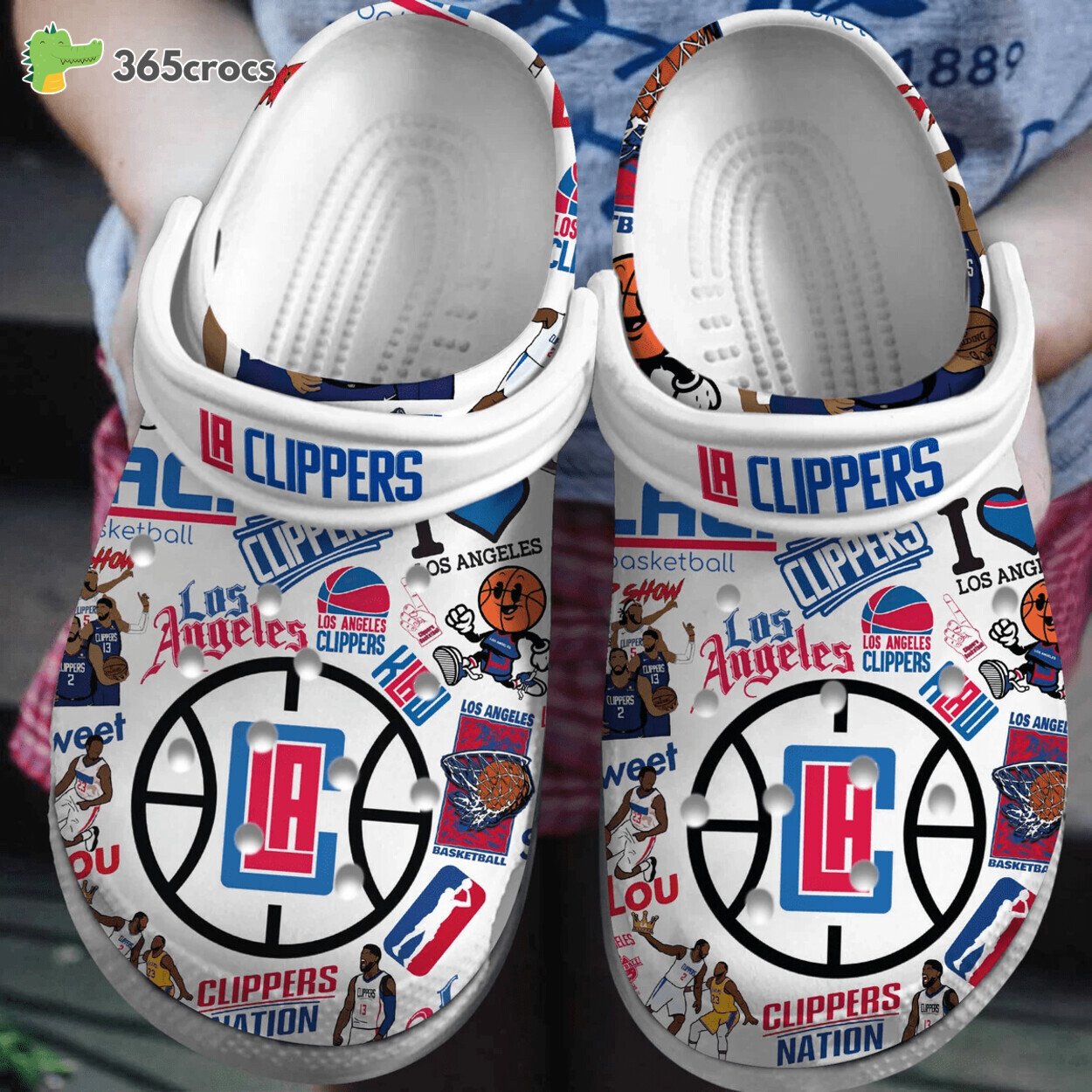 Los Angeles Clippers NBA Basketball Comfort Clog Shoes Team Spirit