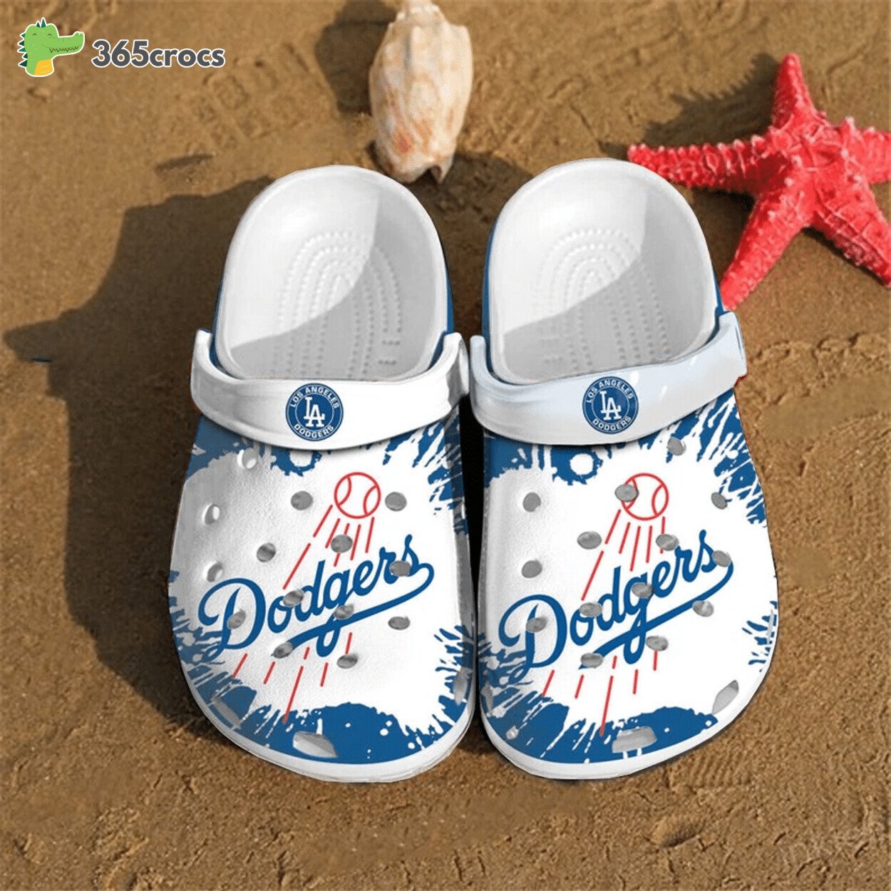 Los Angeles Dodgers Baseball Team Spirit Comfortable Crocss Clog Footwear Design
