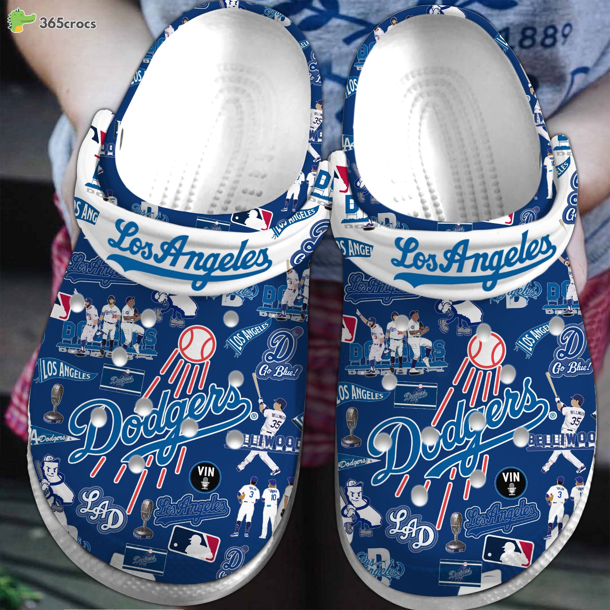 Los Angeles Dodgers MLB Comfortable Crocss Clogs Shoes Series Collection Trend