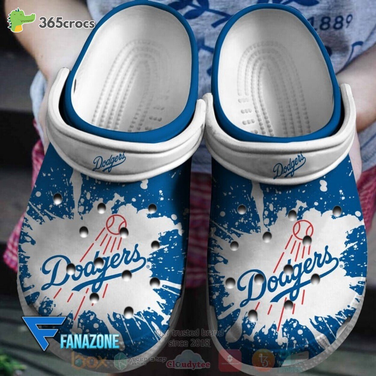 Los Angeles Dodgers MLB Sport Crocss Clogs Shoes Comfortable