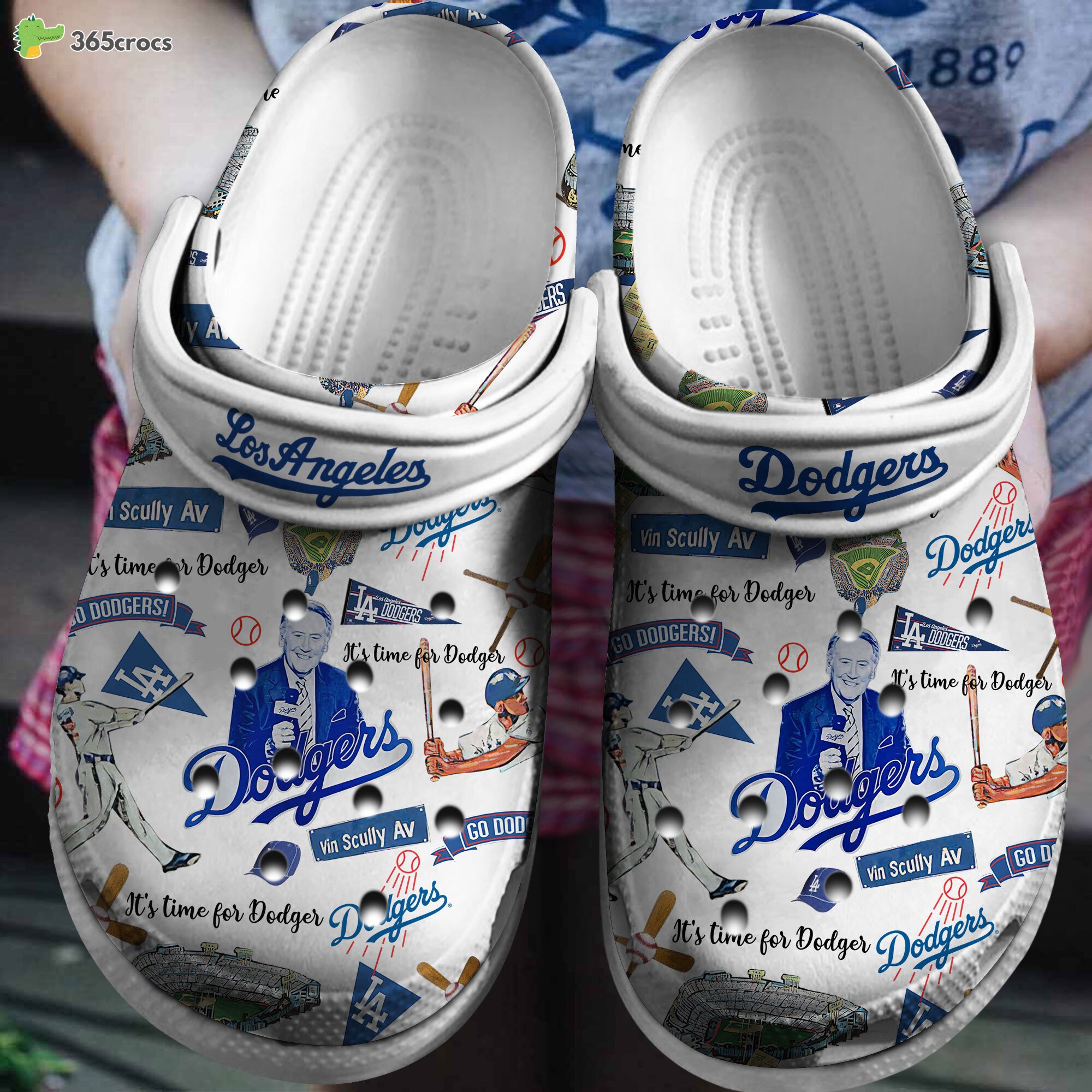 Los Angeles Dodgers MLB Theme Comfortable Distinctive Look Crocss Clogs Shoes Collection