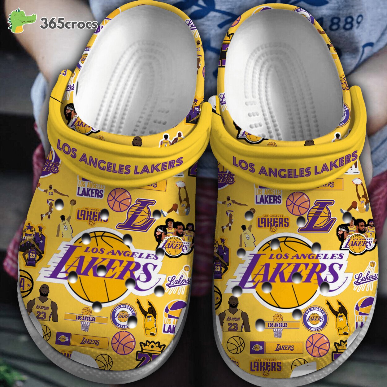 Los Angeles Lakers NBA Basketball Unique Comfort Clogs Shoes
