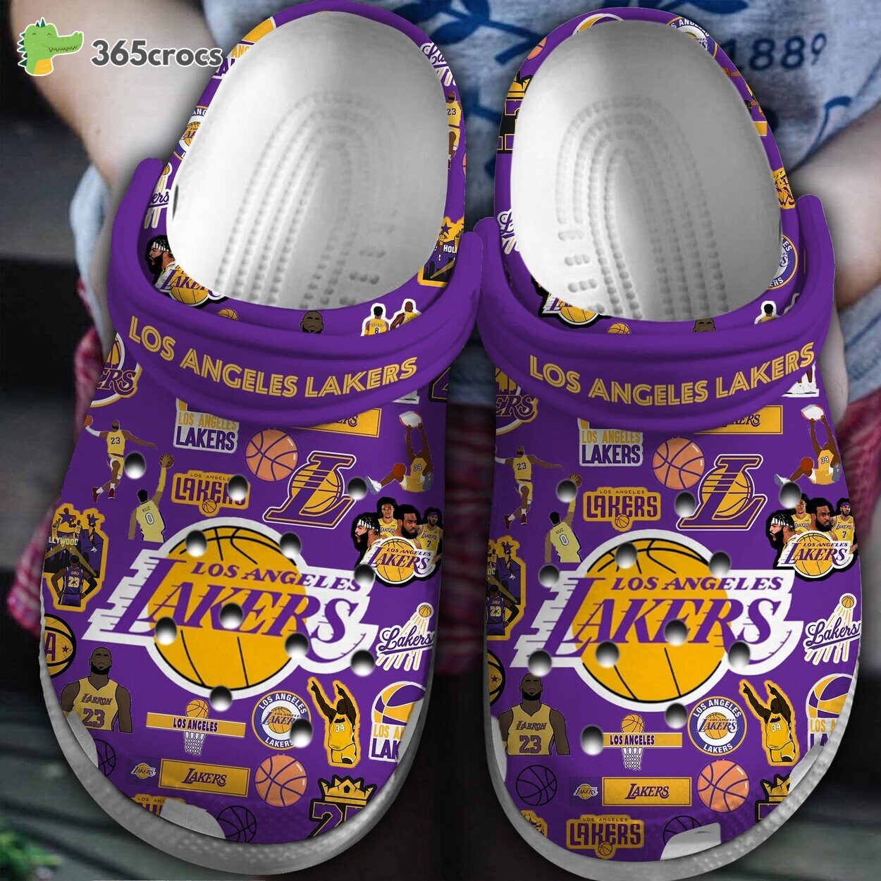 Los Angeles Lakers NBA Unique Comfort Basketball Clogs Shoes