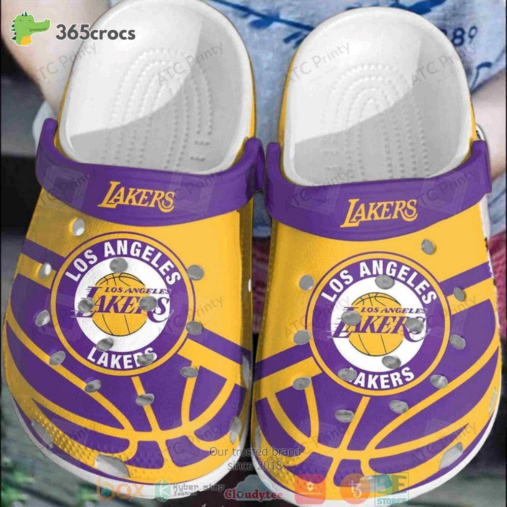 Los Angeles Lakers Purple-Yellow Nba Crocss Clog Shoes
