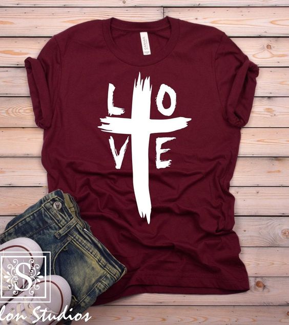 Love Cross, Christian Shirt, Valenti … fashionstation