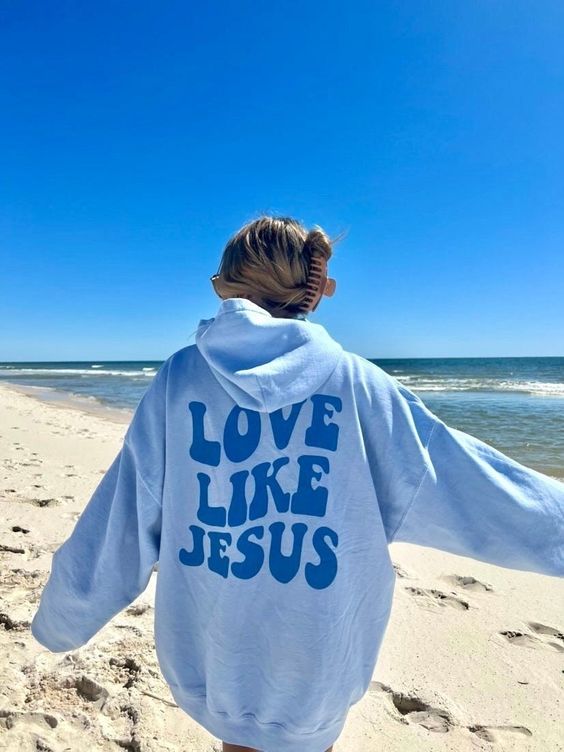 Love Like Jesus Hoodie Trendy Hoodie Empathy Hoodie Aesthetic Hoodie Jesus Loves Me Christian Sweatshirt Christian Hoodie Christian Apparel