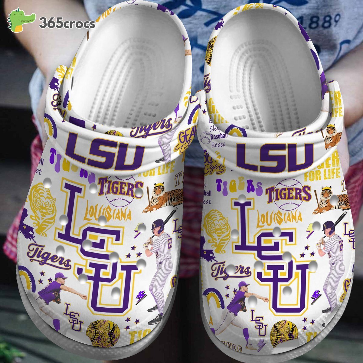 LSU Tigers NCAA Sport Edition Premium Comfortable Crocss Clogs Shoes Football Elite