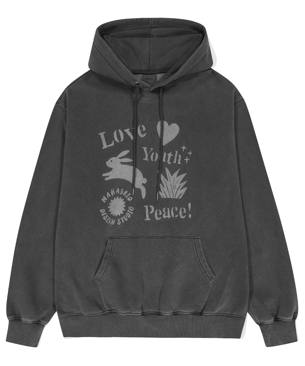 LYP Pigment Hoodie – Charcoal