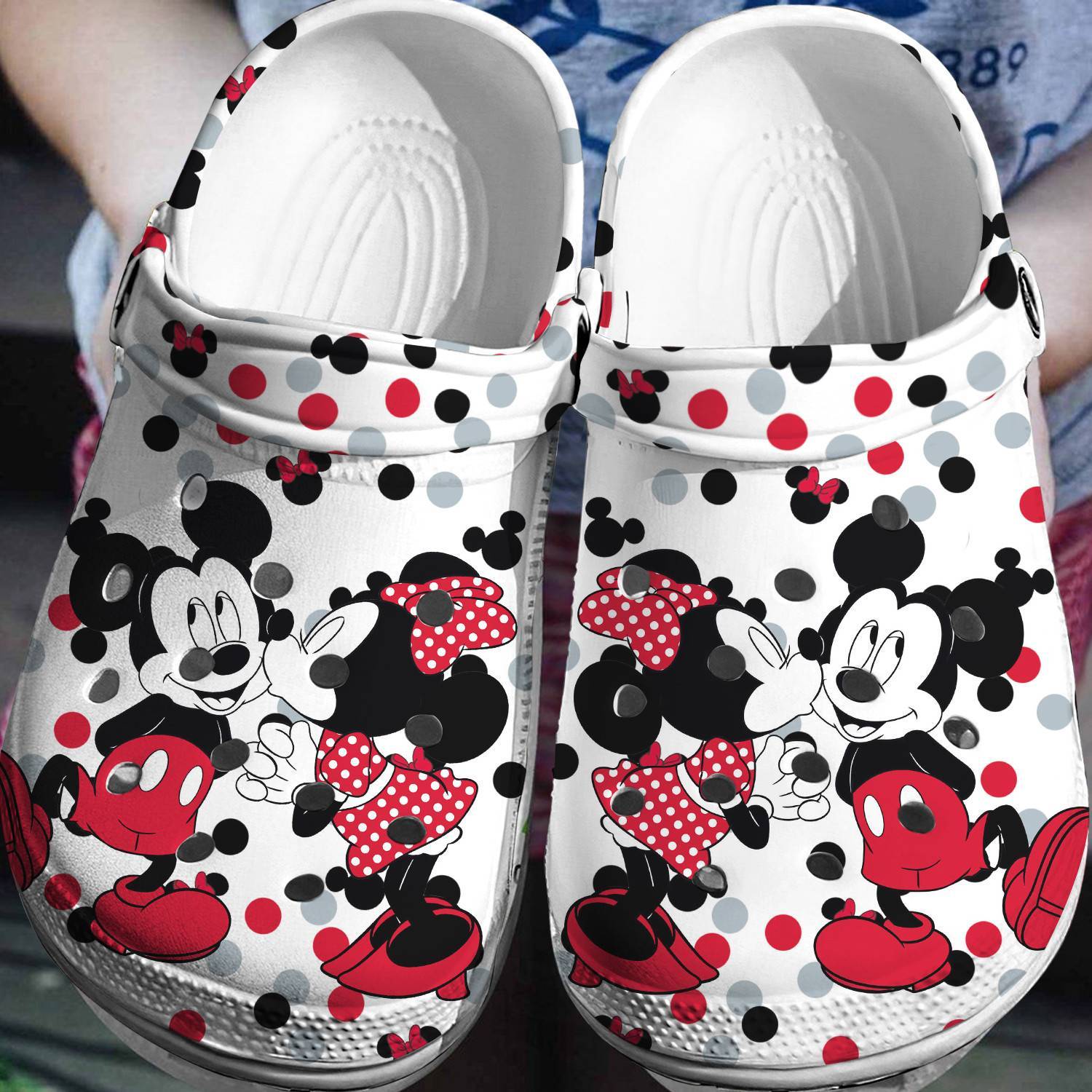 Magical Steps: Mickey Minnie Crocss 3D Clog Shoes – Disney Enchantment for Your Feet