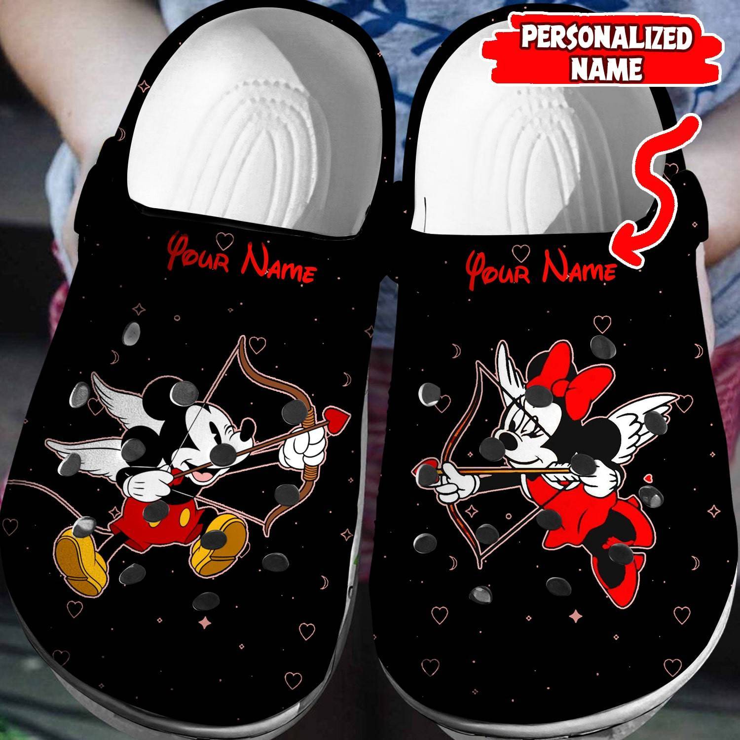 Make a Statement with Personalized Mickey Minnie Crocss 3D Clog Shoes