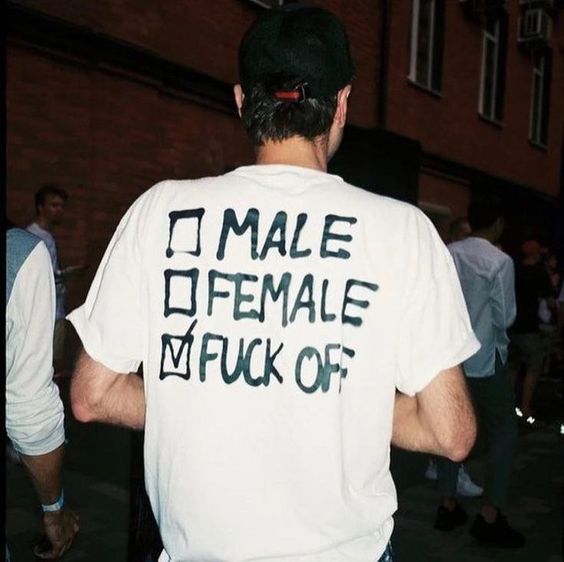 Male, Female T-shirt