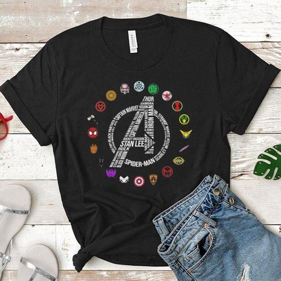 Marvel Avengers Endgame Symbol All Character Shirt - Love Art USA