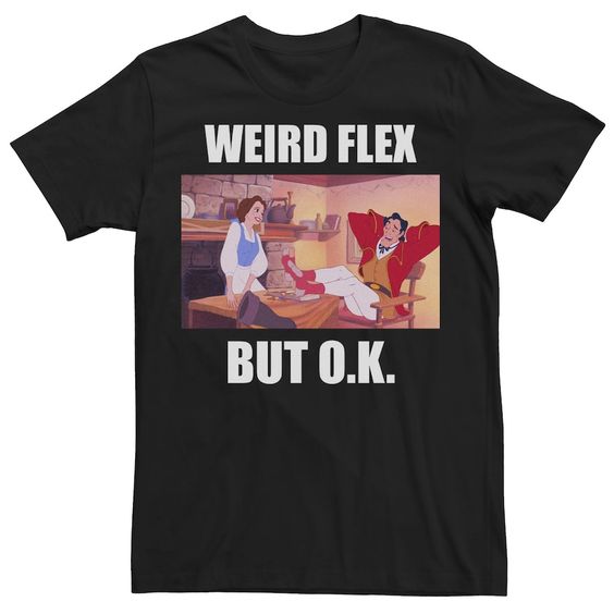 Men’s Disney Beauty And The Beast Gaston Weird Flex Meme Tee