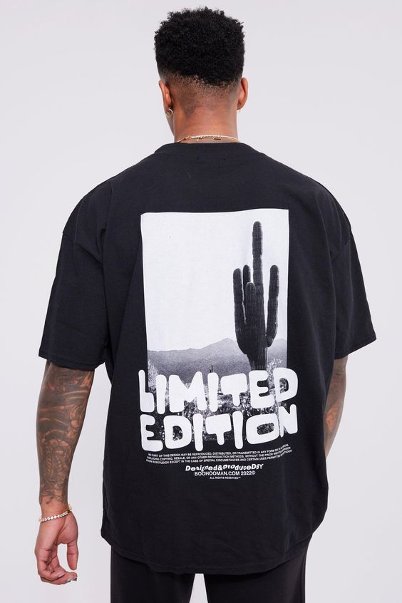 Mens Oversized Graphic T-Shirt – Hawkerstrading Store