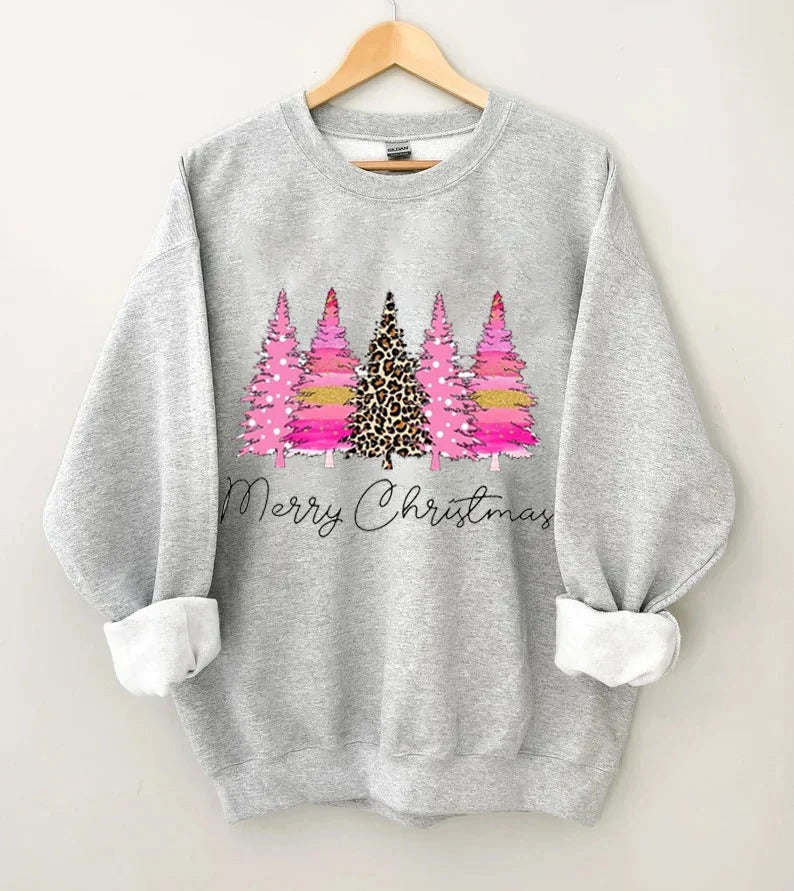 Merry Christmas Sweatshirt – Grey