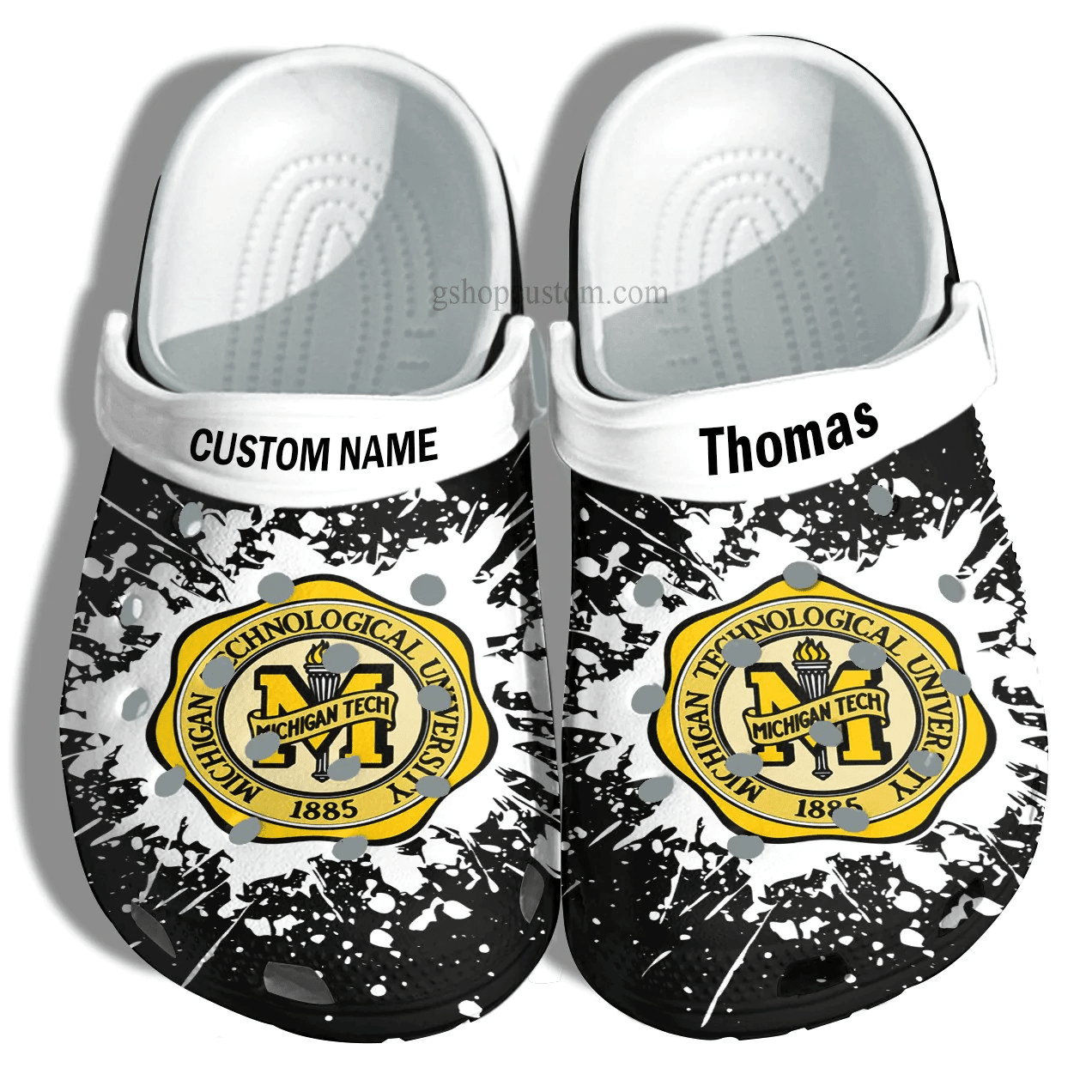 Michigan Technological University Graduation Gifts Croc Crocss Clog Shoes Customize – Admission Gift Crocss Clog Shoes For Men Women