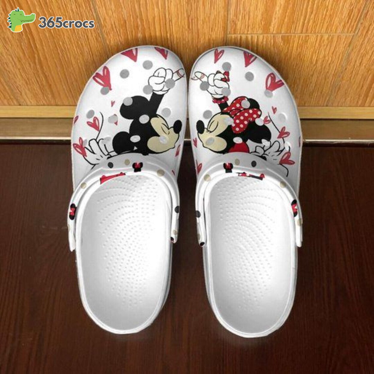 Mickey And Minnie Cartoon Crocss Shoes Clogs Custom Name