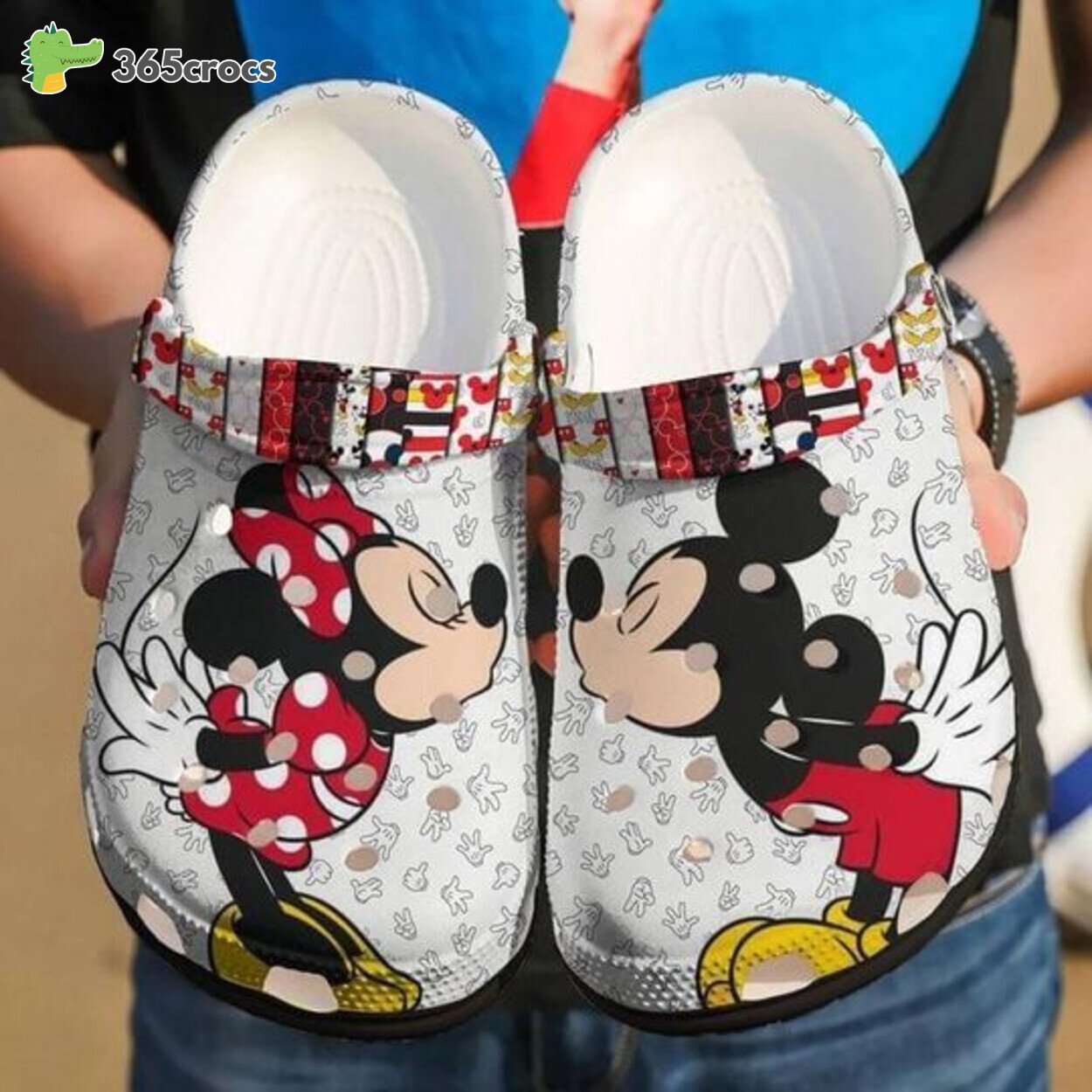 Mickey And Minnie Mouse Cartoon Crocss Shoes Clogs Custom Name