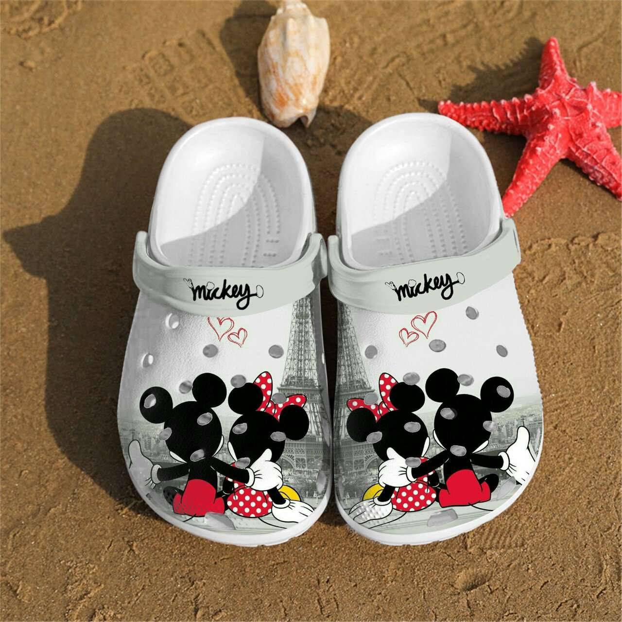 Mickey Couple Crocss Crocband Clogs