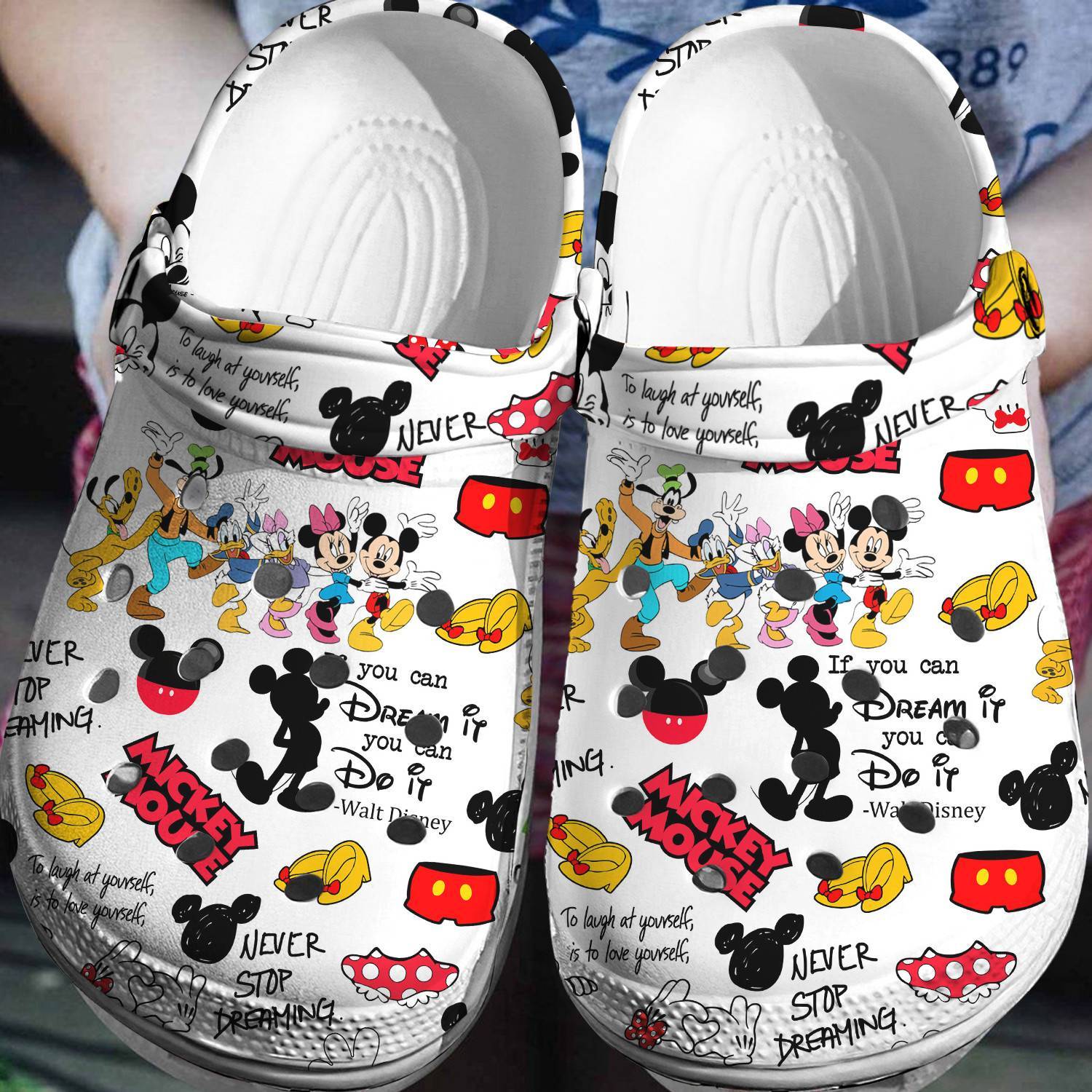 Mickey Disney Crocss 3D Clog Shoes