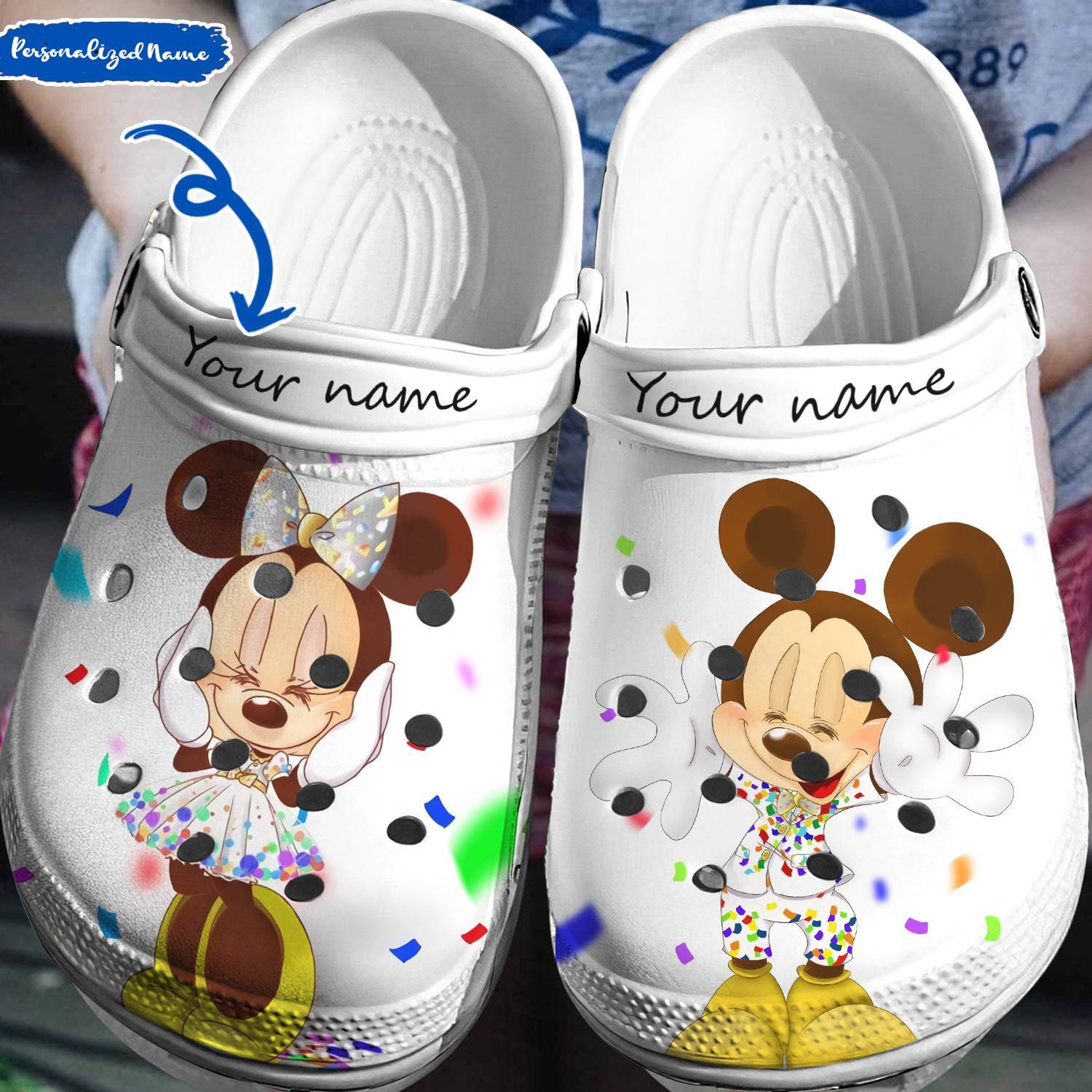 Mickey Minnie Magic: Personalized 3D Clog Shoes by Crocss