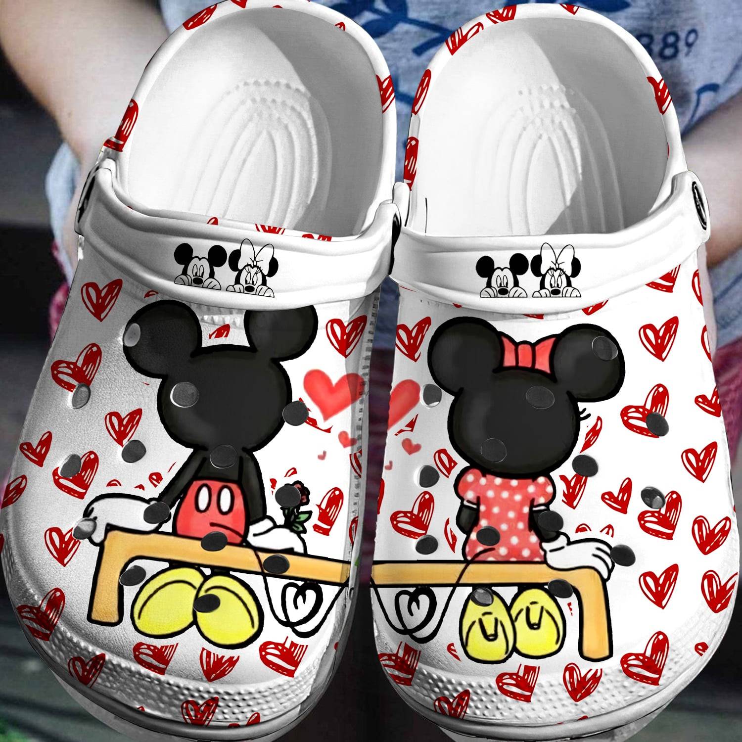 Mickey Minnie Mania: 3D Clog Shoes for Disney Enthusiasts