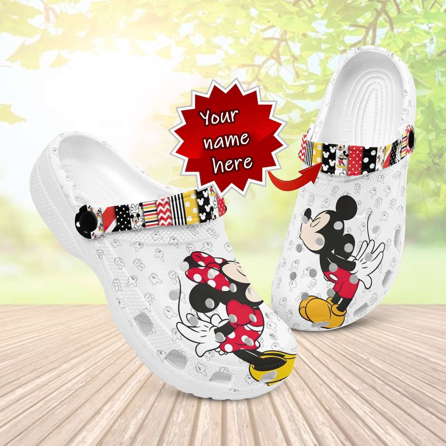 Mickey Minnie Mouse Custom Clogs Ideal Birthday Gift for Men Women Kids