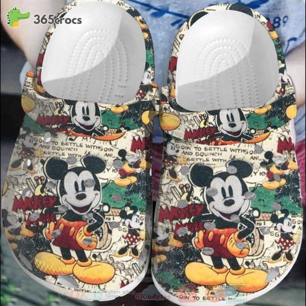 Mickey Mouse And Minnie Mouse Cute Crocss Clog Shoes