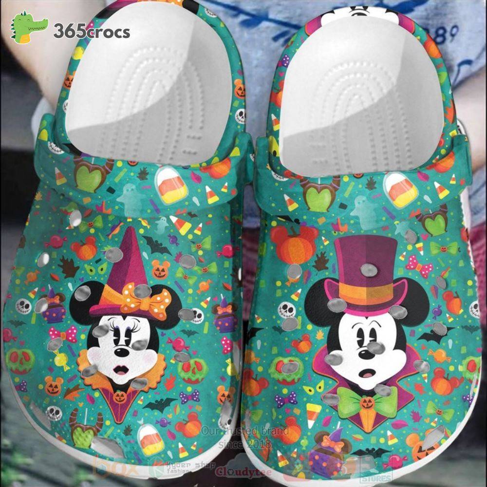 Mickey Mouse And Minnie Mouse Witch Crocss Clog Shoes