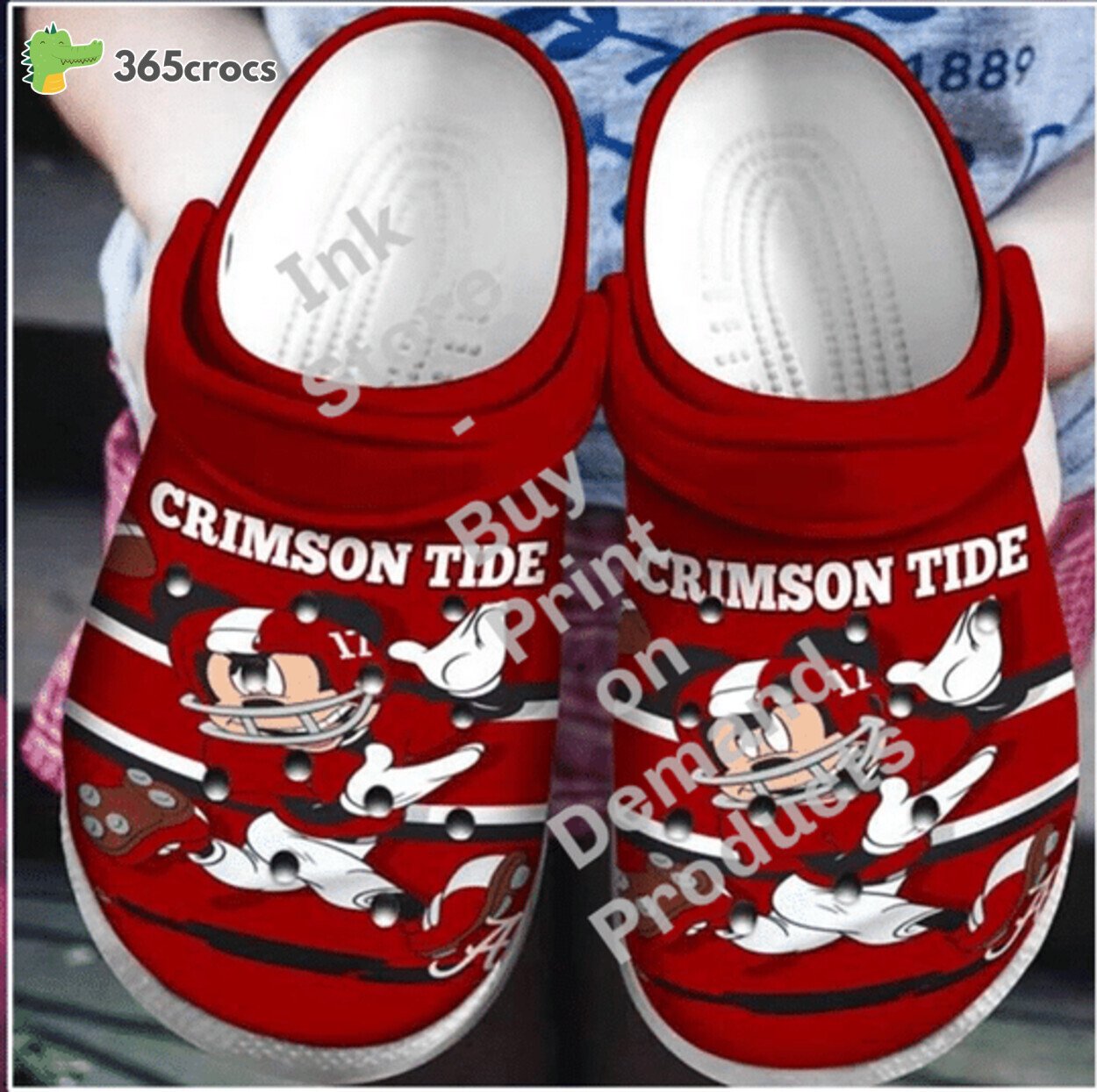 Mickey Mouse Baseball Cartoon Crocss Shoes Clogs Custom Name