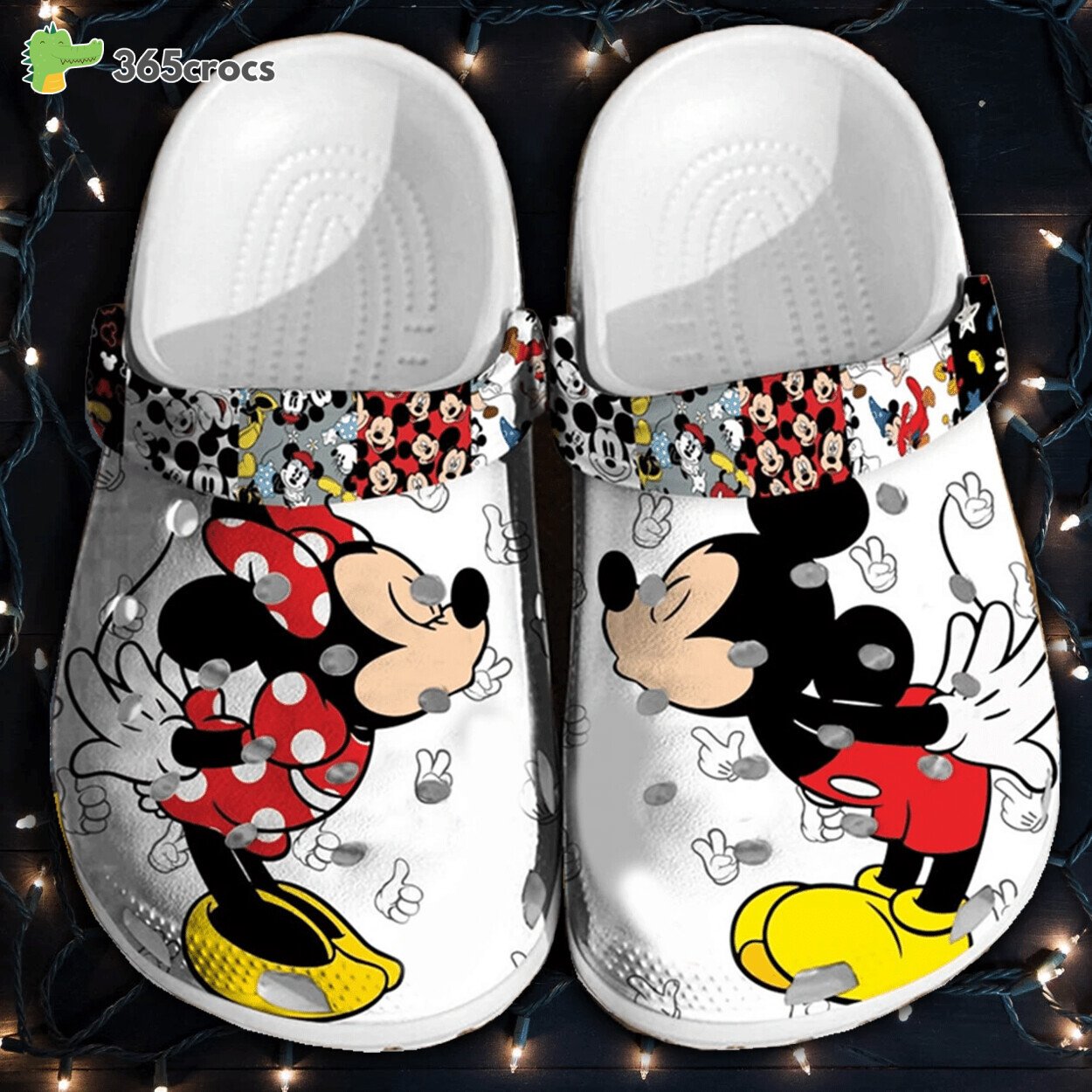 Mickey Mouse Classic Eight Design Supreme Comfort Crocss Clog Shoes