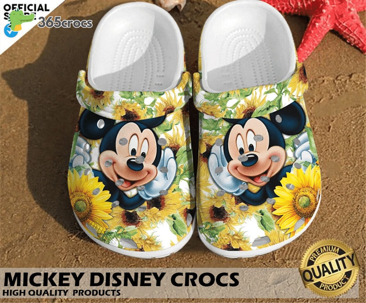 Mickey Mouse Heritage Design Four Comfortable Crocss Clog Footwear Art