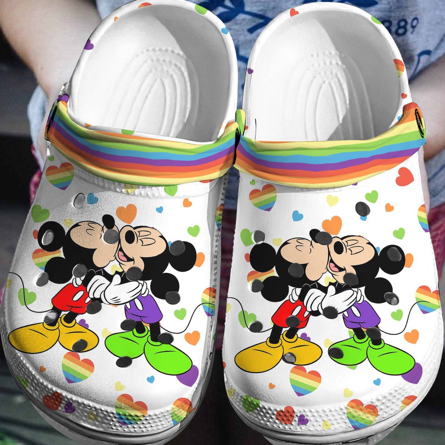 Mickey Mouse Pride Crocss 3D Clog Shoes