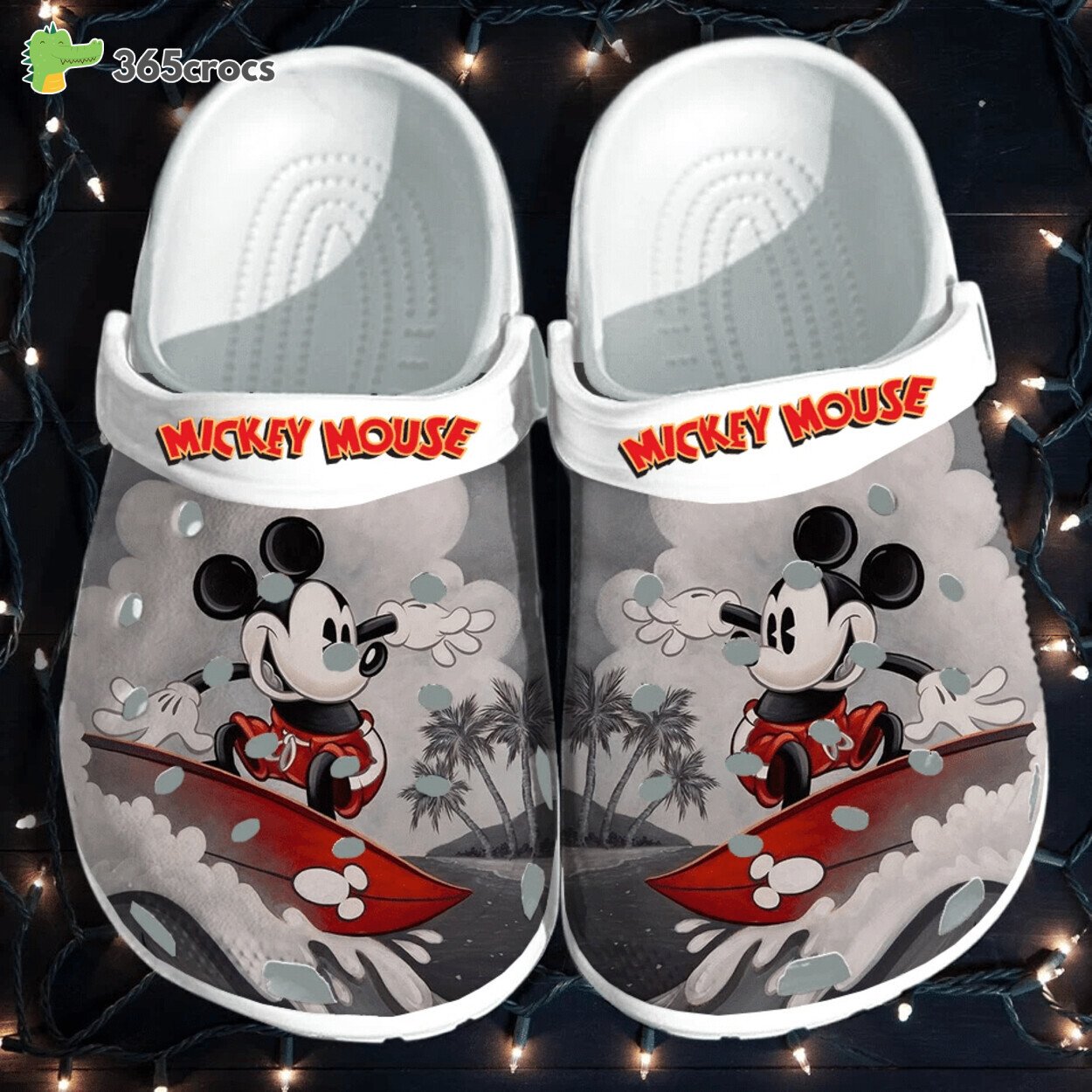 Mickey Mouse Themed Design Five Classic Adventure Comfort Clog Shoes