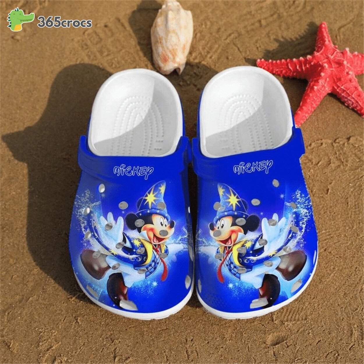 Mickey Mouse Themed Design Two Magic World Comfort Crocss Clog Shoes