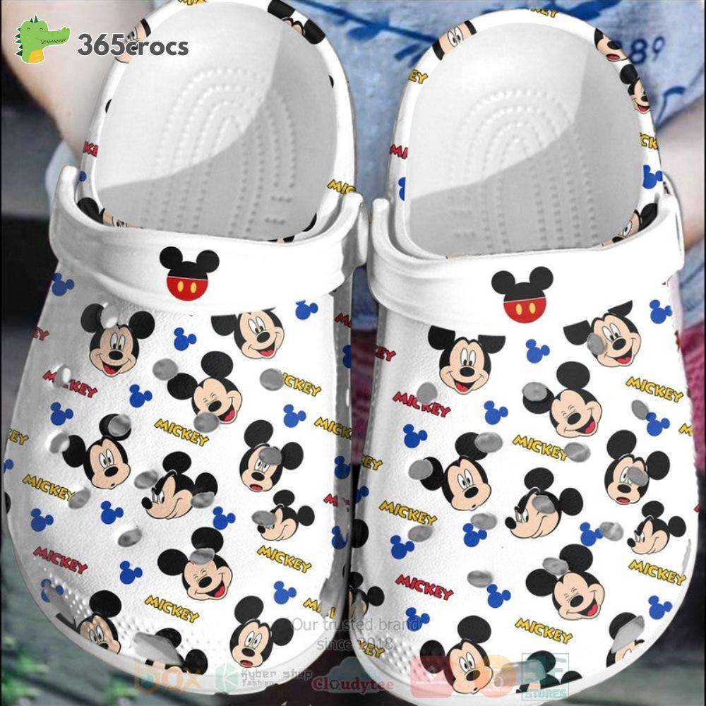 Mickey Mouse White Crocss Clog Shoes